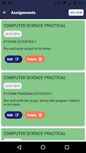 Android application VIVEKAM SCHOOL screenshort