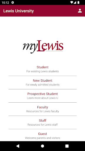 Android application myLewis screenshort