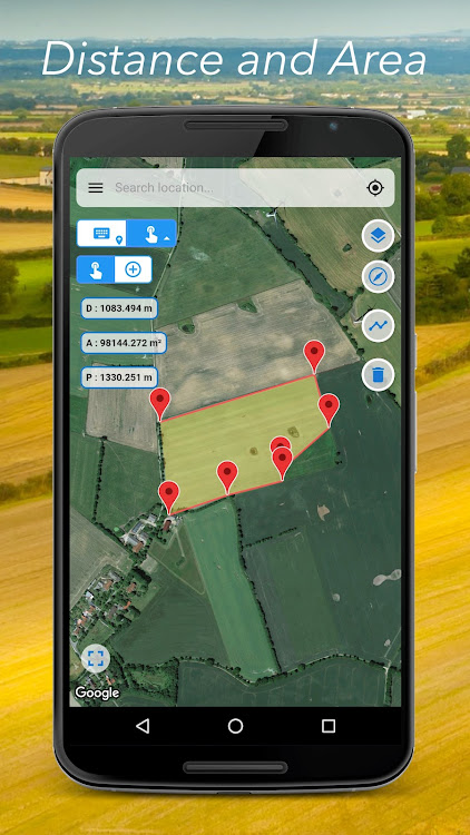 Planimeter GPS area measure - New - (Android)