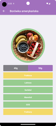 FODMAP Asystent Screen 2