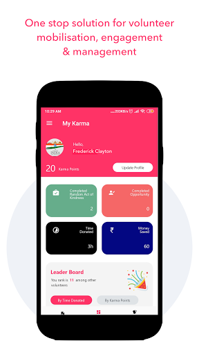 Android application MyKartavya - The Volunteering screenshort