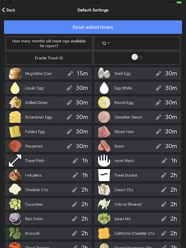 McDonalds Prep Timer Screen 2