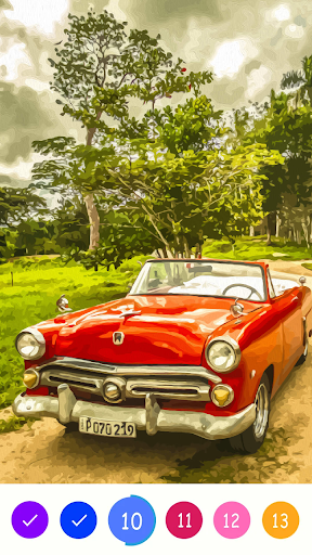 Oil Painting - Paint Color  Adult Coloring Book