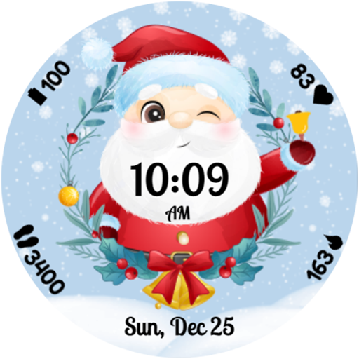 Santa Clock logo