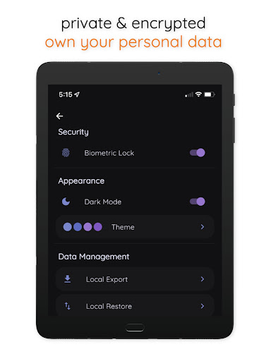 Screenshot of Metriport - Tracker & Lifelog