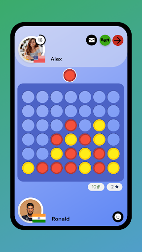 Android application Four in a row - Online screenshort