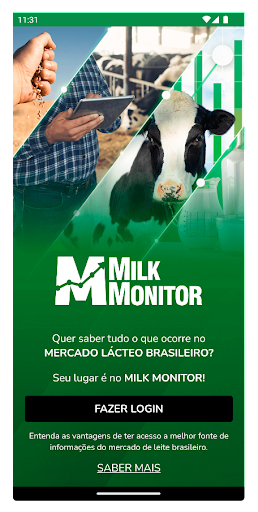 Android application Milk Monitor screenshort