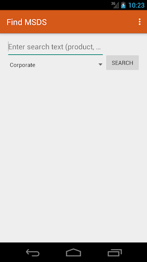 Android application msdsBinders - sdsBinders screenshort