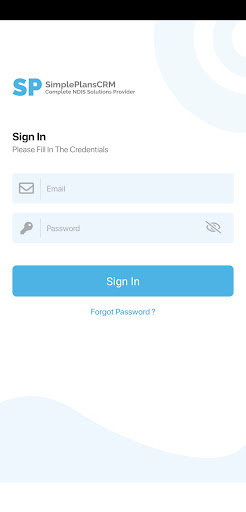 Android application SimplePlansCRM screenshort