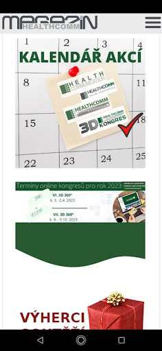 Android application HealthComm magazín screenshort