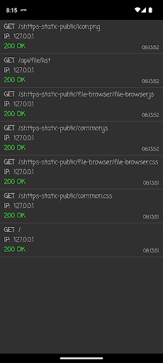 Simple HTTP Server Screen 2