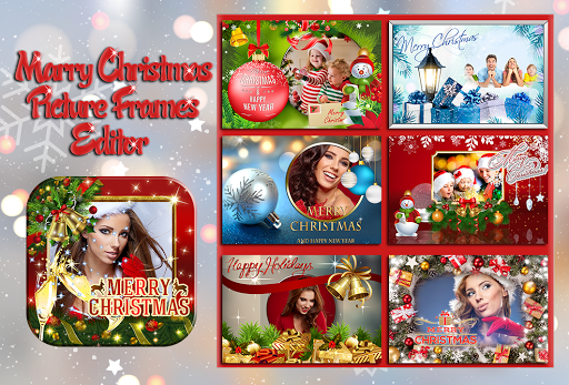 क्रिसमस की बधाई तस्वीर फ़्रेम संपादक