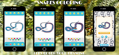 Snake drawing coloring book - Screenshot 4