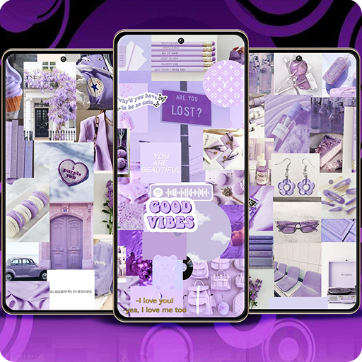 Aesthetic Purple Wallpaper logo