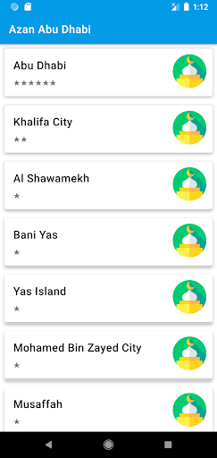 Azan Abu Dhabi Screen 2