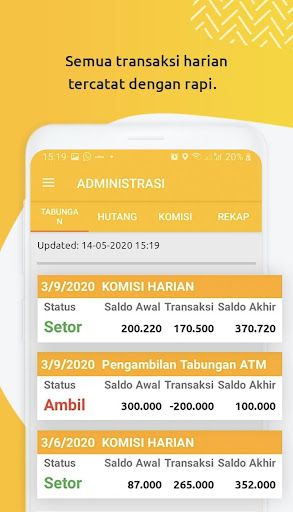 GoldenBird Access - Driver Screen 3