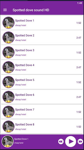 Spotted Dove Sounds HD Screen 3
