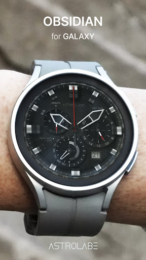 Android application ASTRO Watch face obsidian screenshort