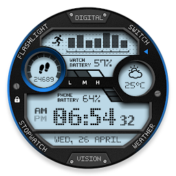 Immagine dell'icona Digital Vision Watch Face