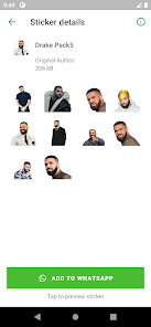 Imágen 9 Drake Stickers Pro android