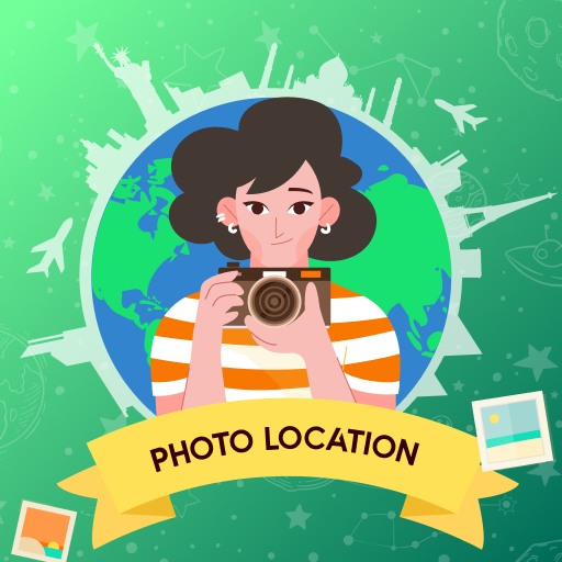 Photo Location with Time-stamp logo