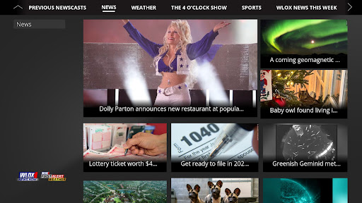 Screenshot of WLOX Local News
