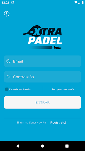 Android application Xtra Padel screenshort