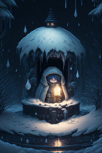 Wallpaper Dark and Kawaii