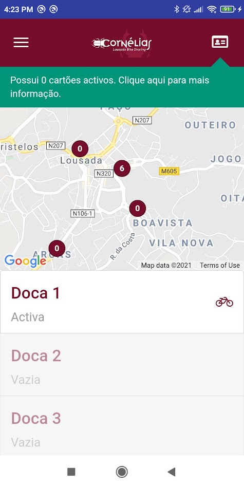 #3. Cornélias - Lousada Bikesharin (Android) 由: Soltráfego SA
