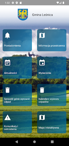Android application Gmina Leśnica screenshort