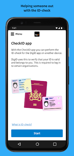 Android application Check-ID for DigiD screenshort