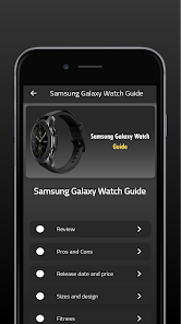 Samsung Galaxy Watch Guide 6 APK + Mod (Unlimited money) إلى عن على ذكري المظهر