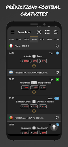 Prédictions Football screenshot