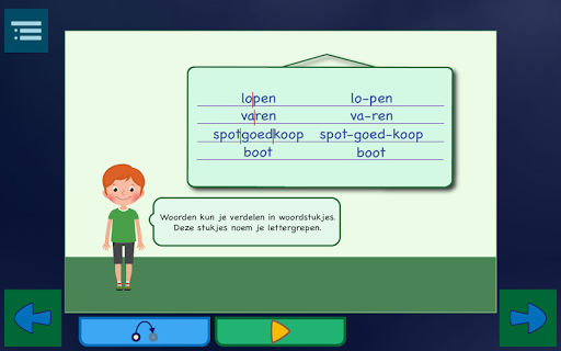 Lettergrepen oefenen Screen 3
