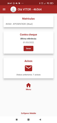 Android application Softprevi Mobile screenshort