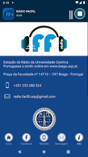 Rádio Facfil Screen 2