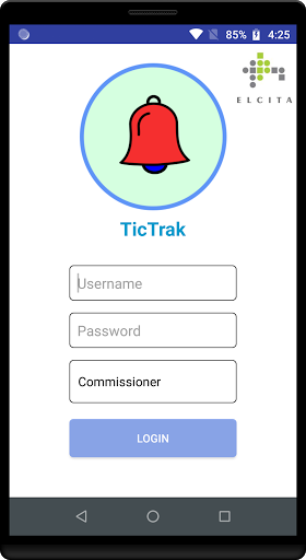 Android application TicTrak screenshort