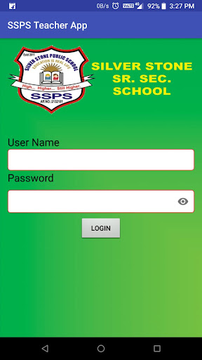 SSPS TEACHER APP Screen 2