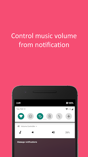 Android application Volume Control (with widget) screenshort