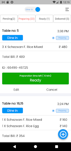 Order Manager Screen 3