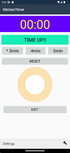 KitchenTimer Screen 3