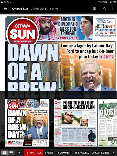 Ottawa Sun e-edition Screen 2