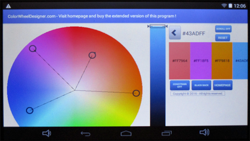 Android application Color Wheel Designer screenshort