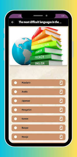 Android application Difficult languages & dialects screenshort