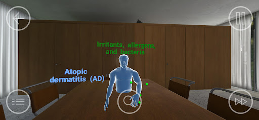 Android application Managing Atopic Dermatitis screenshort