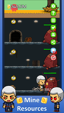 Game screenshot To Idle Or Not: Miner Hero mod apk
