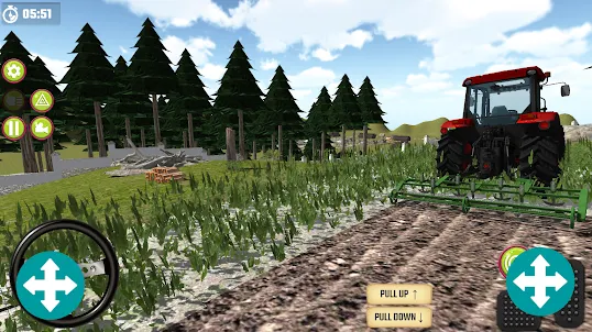 Tractor Excavator Farming Game