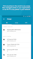 screenshot of ezeep Blue Printer App