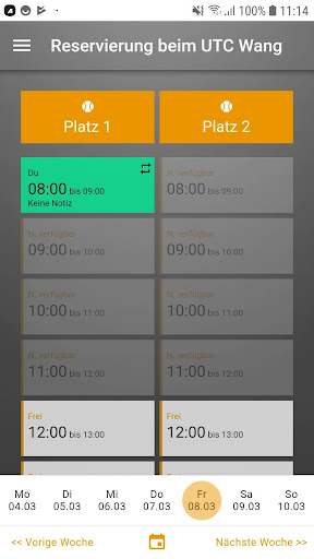 Android application UTC Wang screenshort