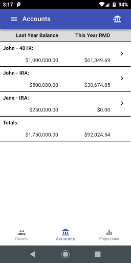 2023 RMD Calculator Screen 3
